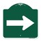 Signmission Designer Series Sign-Arrow Green, Green & White Aluminum Sign, 18" x 18", GW-1818-24337 A-DES-GW-1818-24337 - alternate 1
